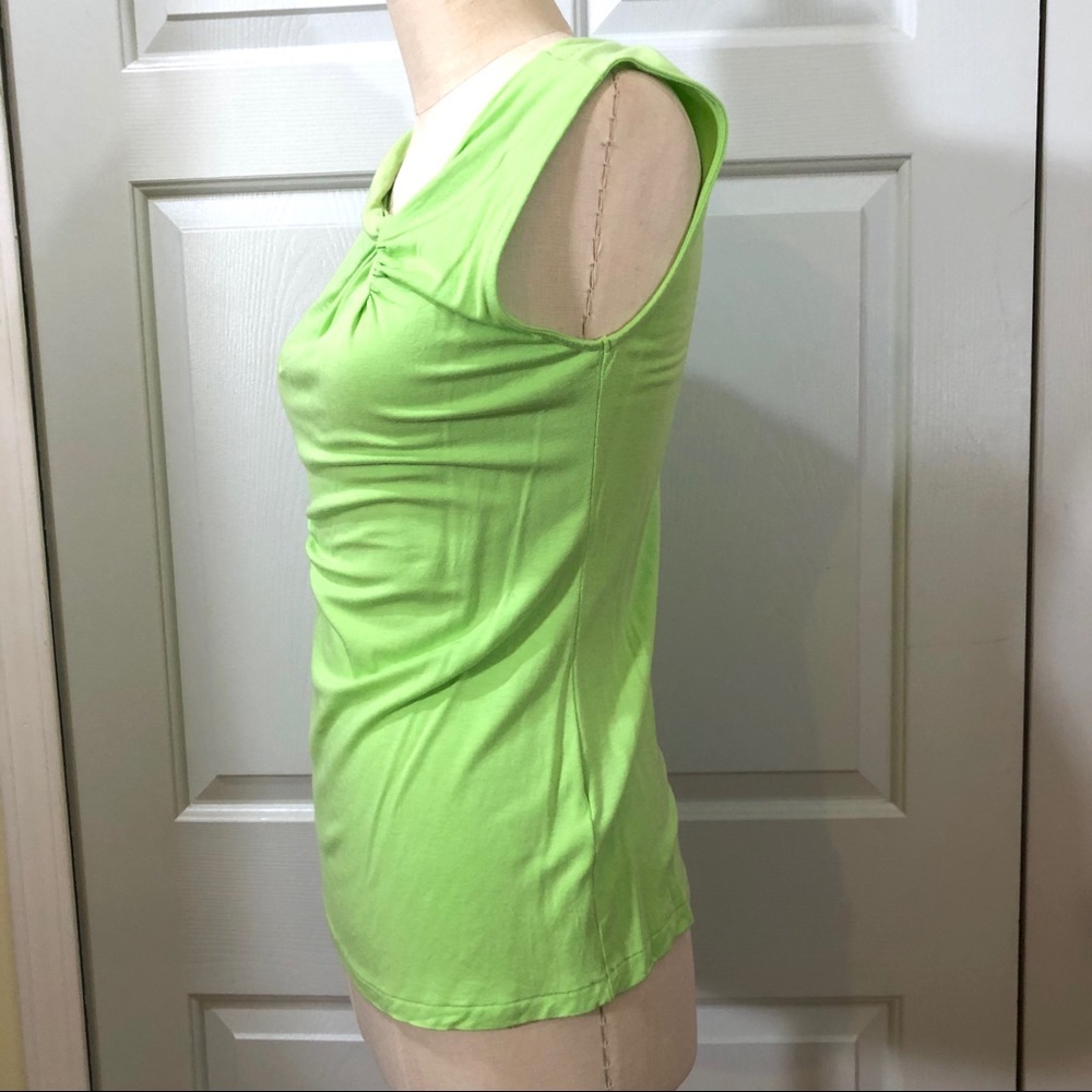 Tahari Sleeveless Top Green Size M - Picture 4 of 7